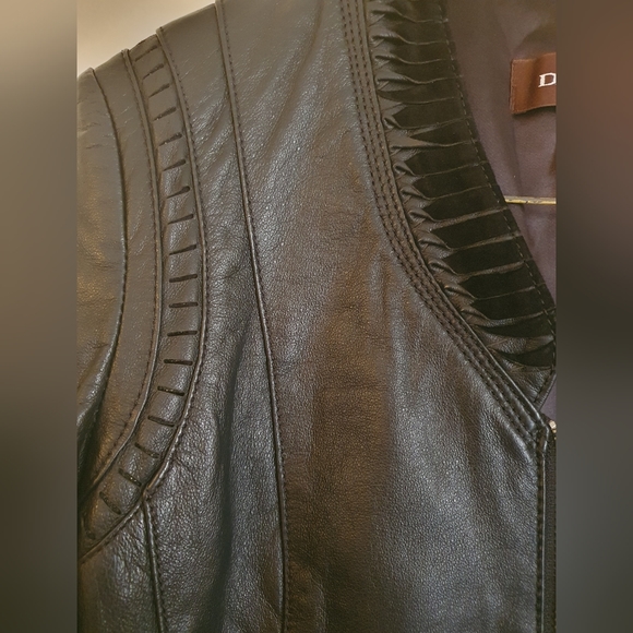 Danier Black Leather Jacket - Picture 4 of 6